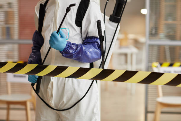 Professional Biohazard Cleanup technician working in Mount Rainier, MD